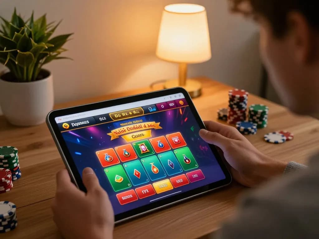 hitclub gaming on a tablet showcasing exciting online betting interface and engaging gameplay