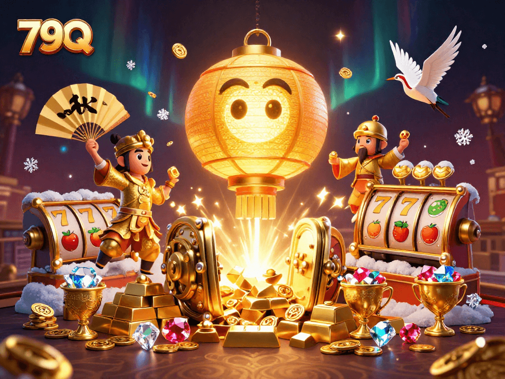 Atraia os jackpots no 79Q com lanternas douradas, guerreiras de leque e muito ouro.