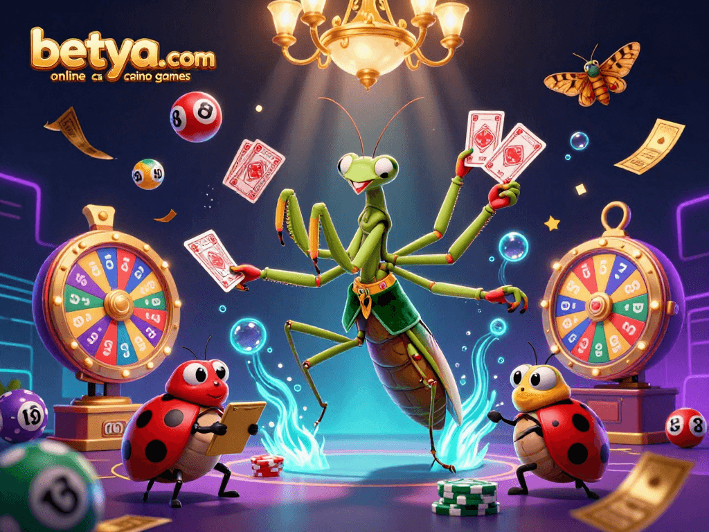 Experience the excitement of betya.com online casino games with engaging characters and vibrant casino elements.