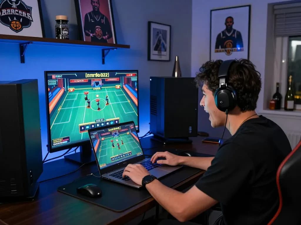 Engaging in a thrilling hm88 bet online session with a dynamic gaming setup and live dealer interaction