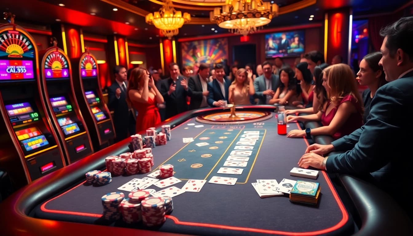 Engage with thrilling gambling experiences at BL555's vibrant casino atmosphere.