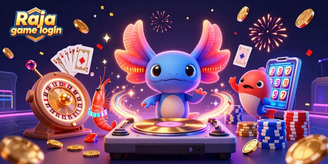 Experience the excitement of Raja game login with vibrant animations of casino fun.