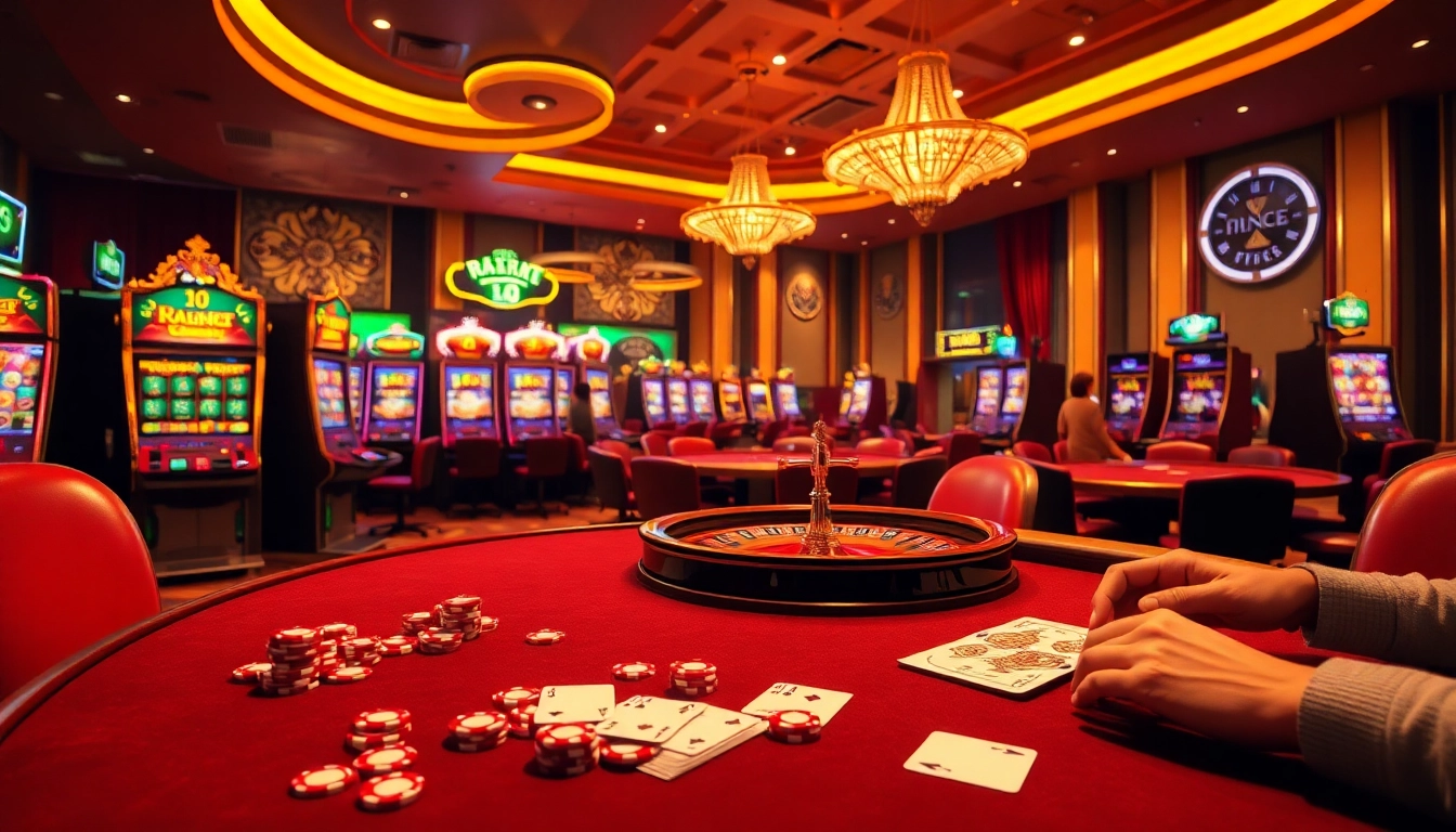 Experience online gambling excitement at https://rr88.auction/, showcasing vibrant casino elements and thrilling gameplay.