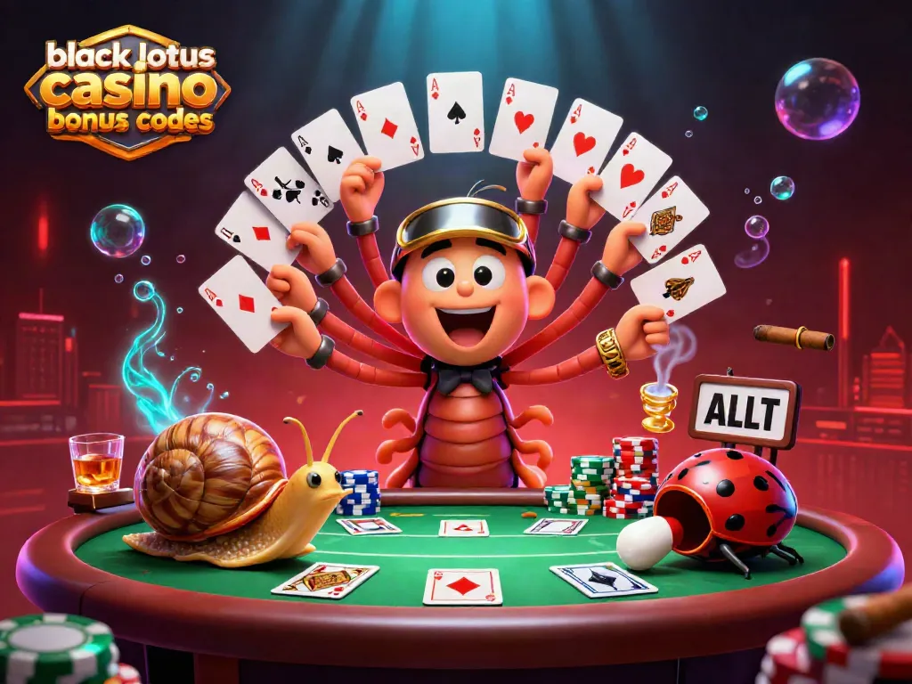 Experience blackjack excitement with black lotus casino bonus codes in a vibrant casino scene
