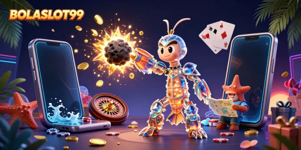 Experience thrilling adventures with BOLASLOT99, featuring unique characters and dynamic casino elements.