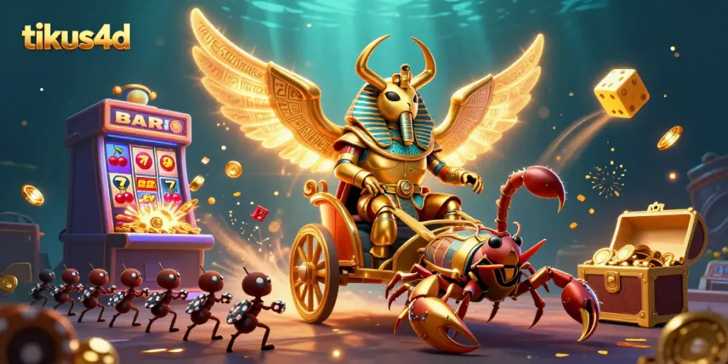 Menangkan jackpot dengan permainan di tikus4d saat karakter menarik perhatian dalam ilustrasi kasino.
