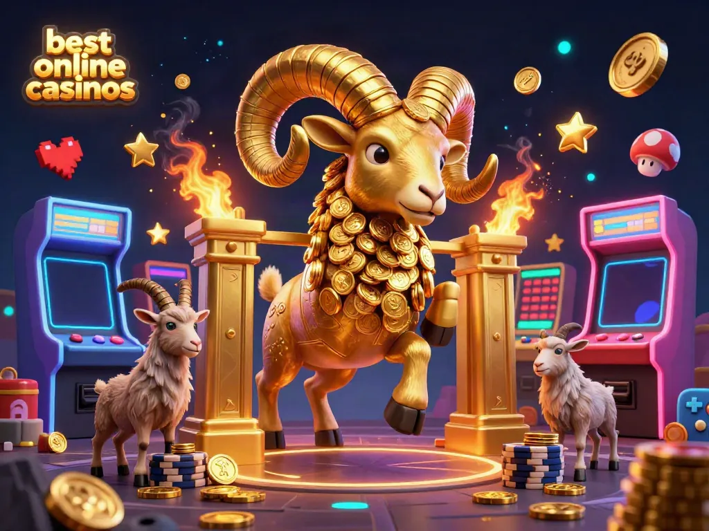 Experience the excitement of the best online casinos with vibrant 3D characters and gaming elements.