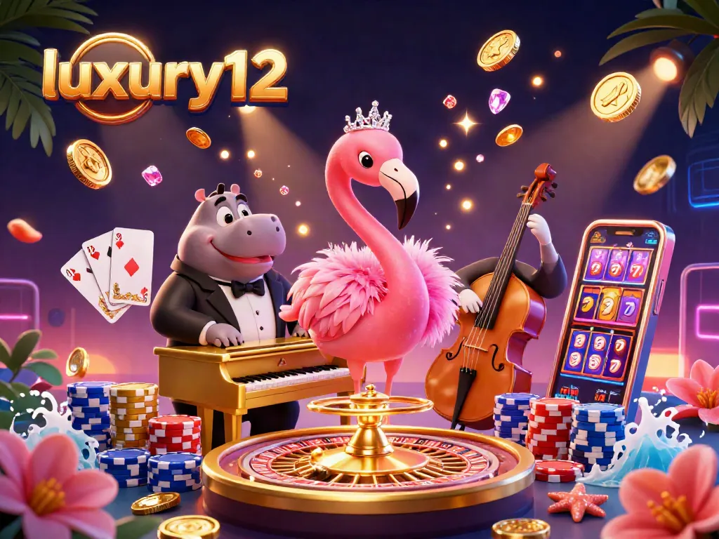 Permainan slot terinspirasi luxury12 dengan penyanyi flamingo dan pemain bass yang ceria di kasino