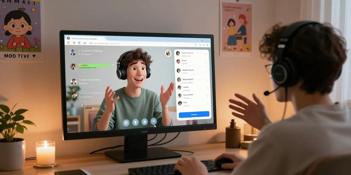 Engaging in nsfw ai chat with animated character in cozy bedroom setting