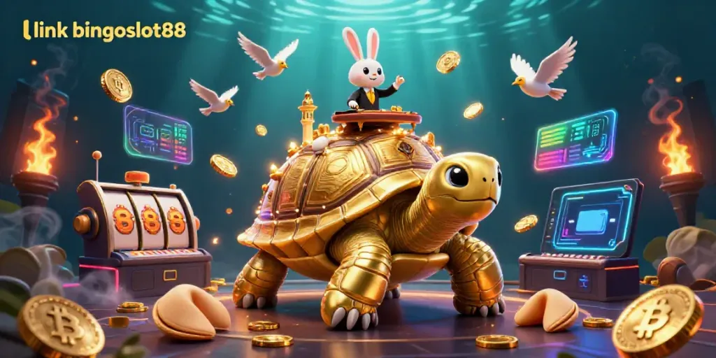 Menangkan jackpot dengan link bingoslot88 di kasino unik dengan kura-kura emas dan dealer kelinci.