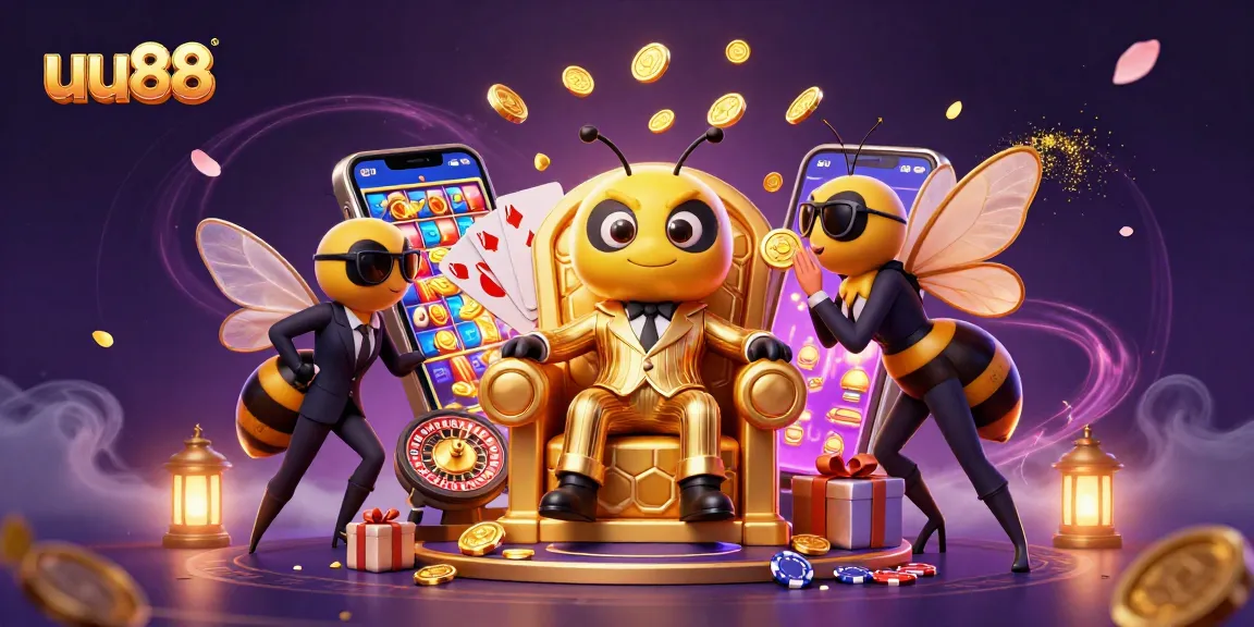 Experience thrilling gaming action at uu88 with vibrant 3D casino characters and dynamic elements.