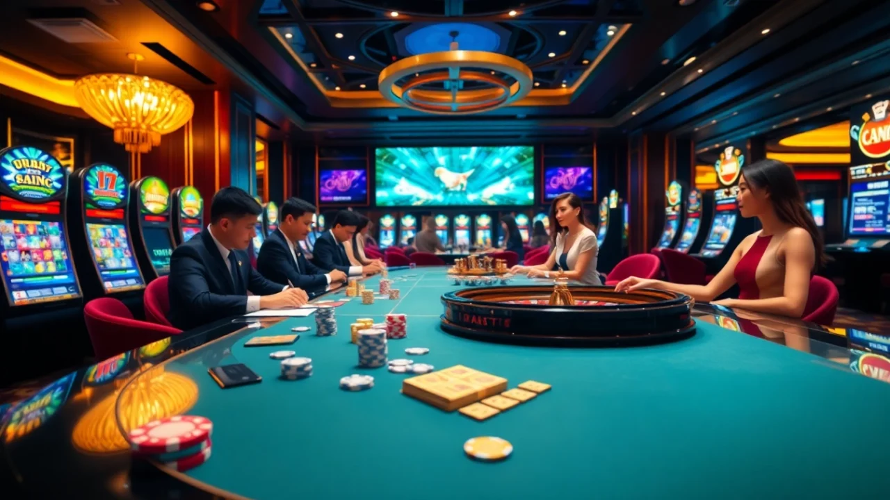 Experience the excitement of gambling at trang chủ pub88 with vibrant casino scenes and immersive gaming.