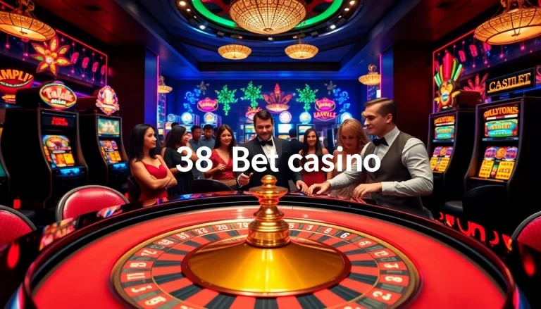 Exciting players enjoying a thrilling game at the 388bet casino roulette table.