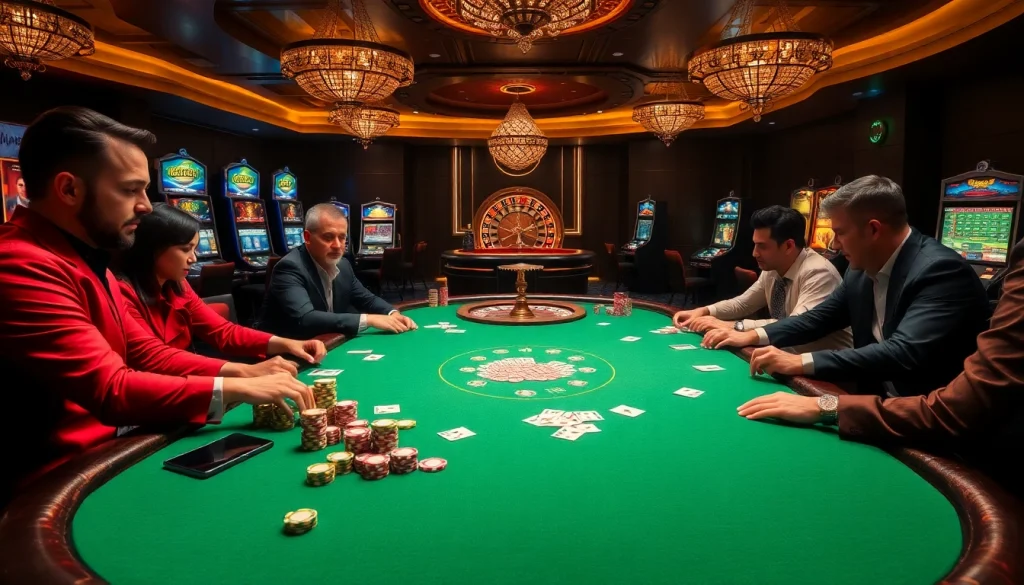 Experience high-stakes poker action with 88i at a luxurious casino.