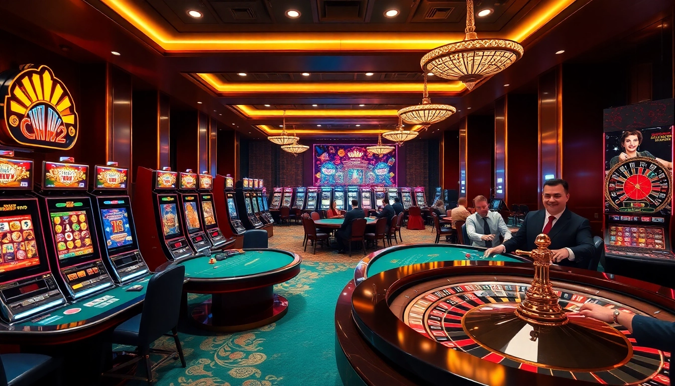 Exciting gameplay at hay88 with vibrant slot machines and professional dealers.