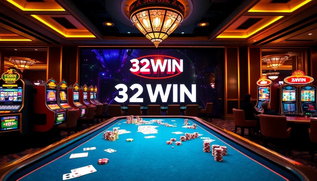 Play poker and spin the slots at 32WIN, a premier online casino for exciting gaming.