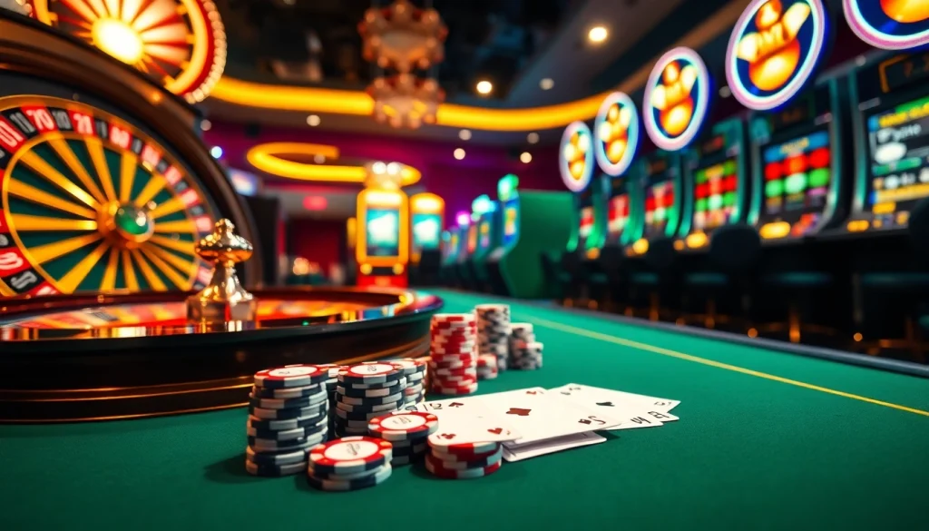 Experience high-stakes gaming at the nhà cái dr88 online casino with vibrant tables and machines.