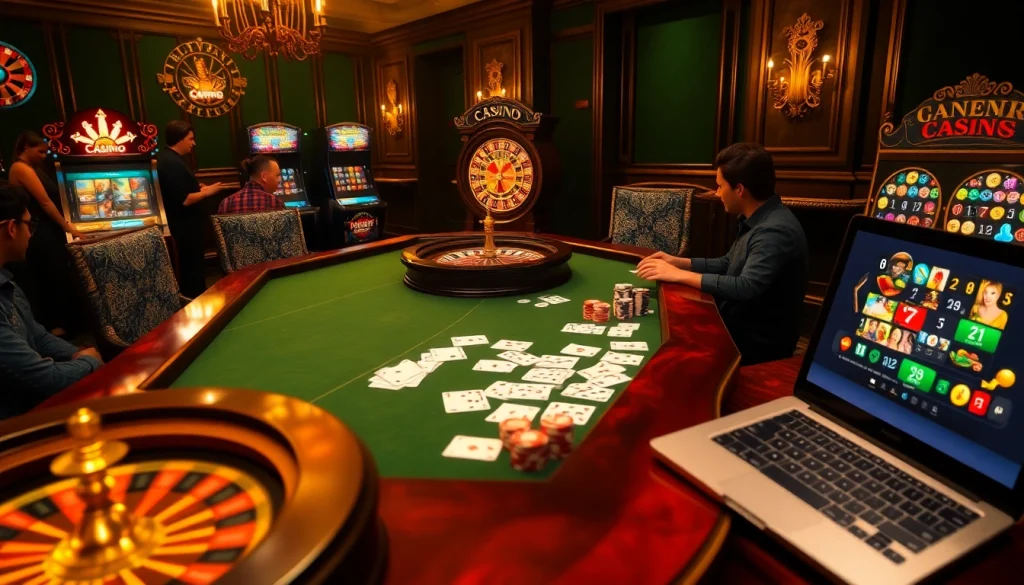 Engage in thrilling gaming experiences at https://www.eejl33.com/ with an upscale online casino setup featuring poker and roulette.