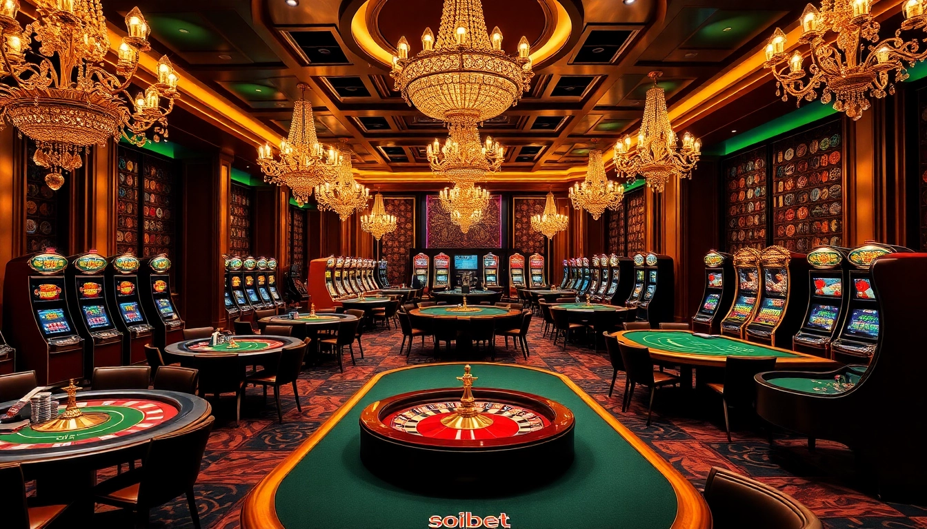Experience the excitement of soibet with vibrant casino games, elegant tables, and thrilling player interactions.