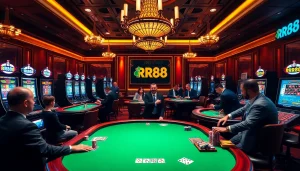 Experience the thrill of gambling at RR88 with luxurious casino games and vibrant slot machines.