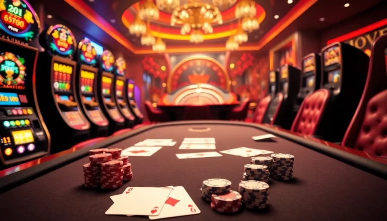 Engage in thrilling games at https://www.vvjl11.com/ featuring luxurious poker tables and slot machines.