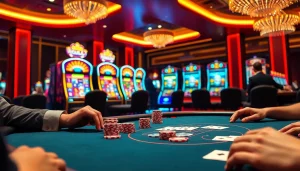 b52 club poker players enjoying a high-stakes game at a luxury casino table.