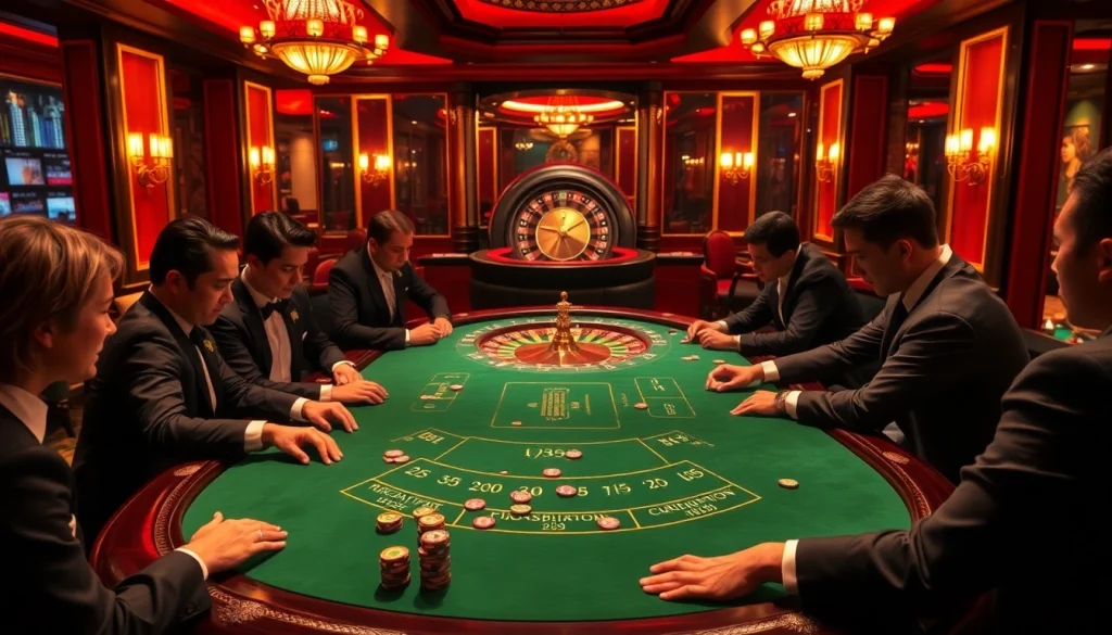 Experience thrilling blackjack action at https://www.vvjl11.com/ in an upscale casino setting with elegant players.