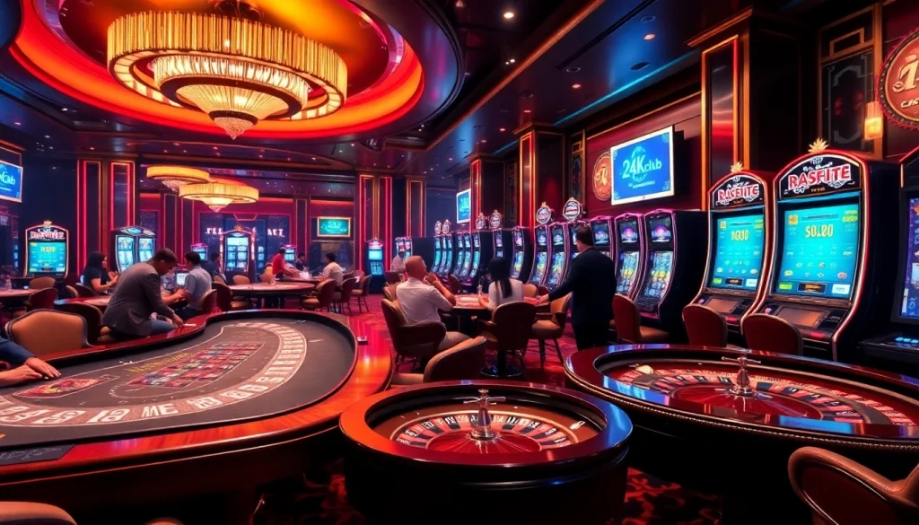 Experience the glamour of winning at the 24kclub casino with poker and roulette action.