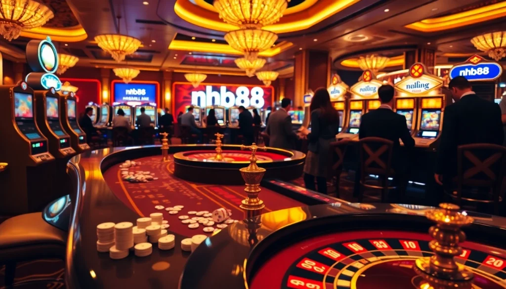 Experience the excitement of casino gaming with nh88 at the vibrant roulette table.