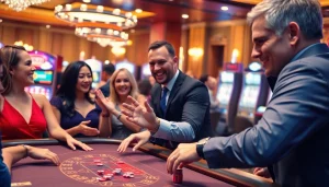 에볼루션 바카라 테이블에서 플레이어와 딜러가 상호작용하는 모습