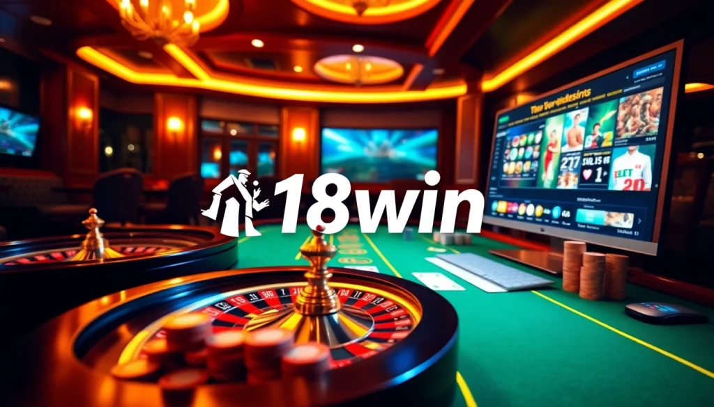 Experience the excitement of 18win with vibrant gaming tables and immersive online casino action.