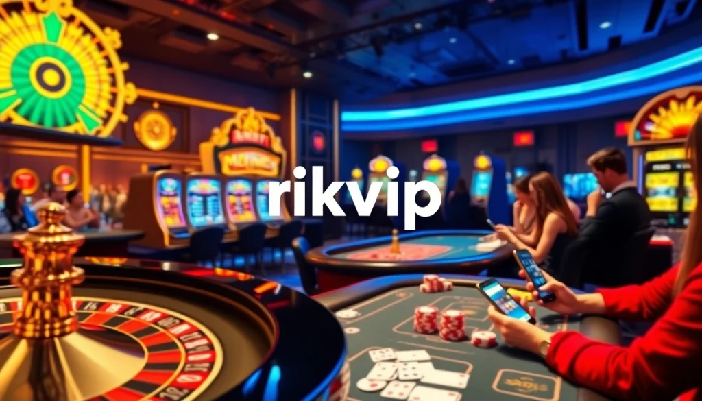 Experience thrilling gambling excitement on Rikvip’s vibrant online casino platform.