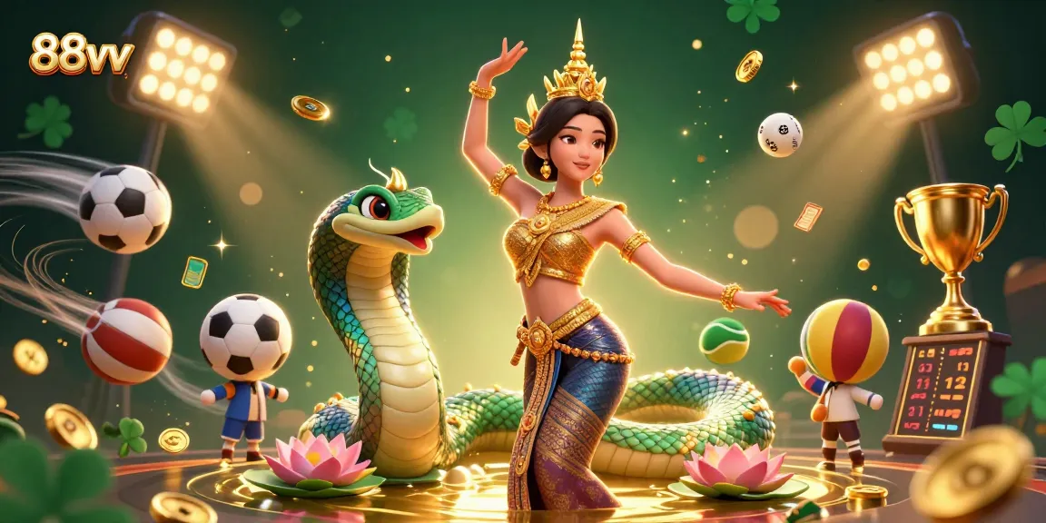 Engage with 88vv for exciting online betting and vibrant casino elements in a dynamic scene.