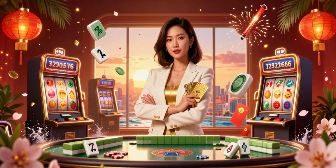 Engage with lotus365 id for a thrilling casino experience, showcasing vibrant slot machines and a glamorous host.