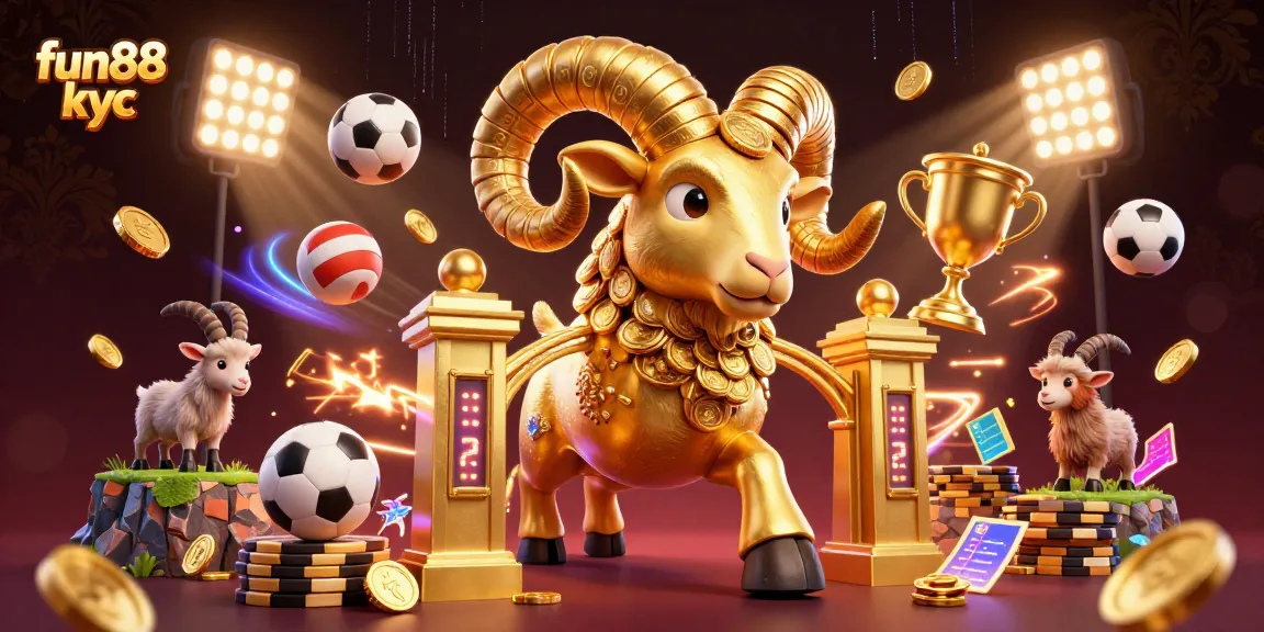 Khám phá fun88 kyc với hình ảnh 3D hoành tráng mô phỏng sự hào hứng và năng động của cá cược thể thao.
