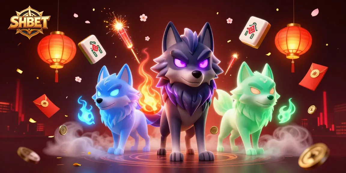 Experience SHBET's thrilling casino adventure with captivating ghostly wolves and festive gaming elements.