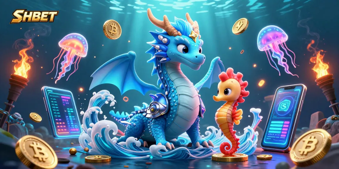 Engage the thrill of online gaming with SHBET featuring a vibrant underwater scene.
