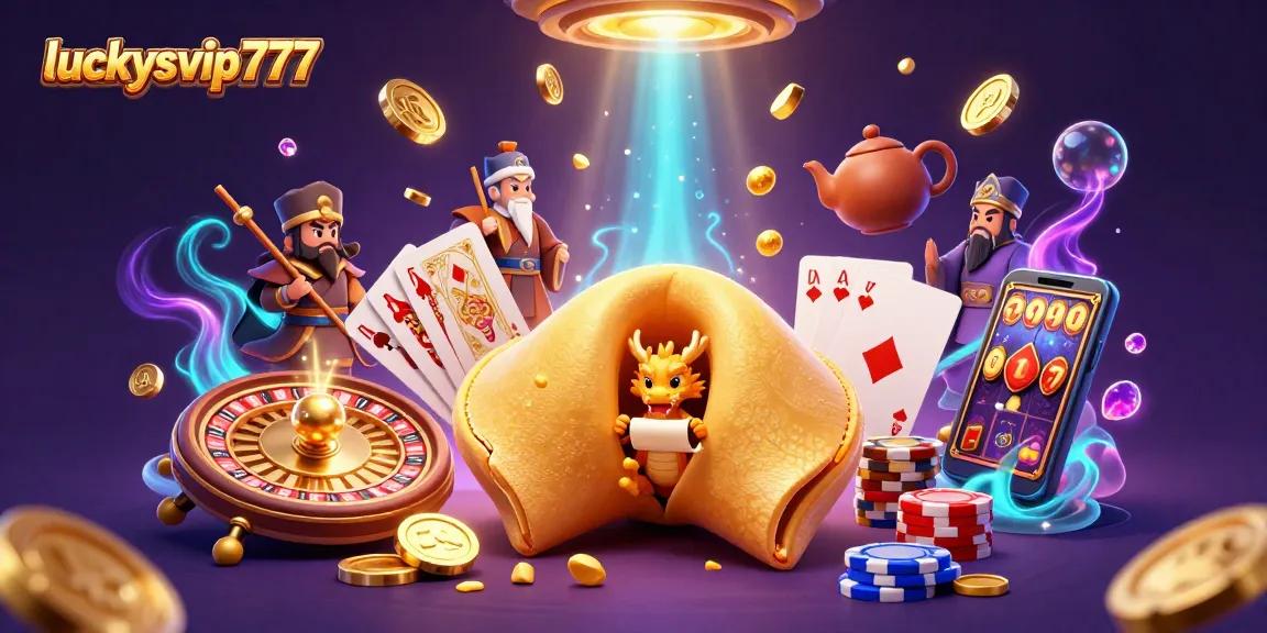 Engage with luckysvip777 where a wise dragon reveals fortunes amidst a wealth of golden gaming elements.
