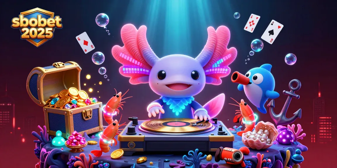 Experience sbobet 2026 with a vibrant underwater casino world featuring lively characters and exciting game elements.
