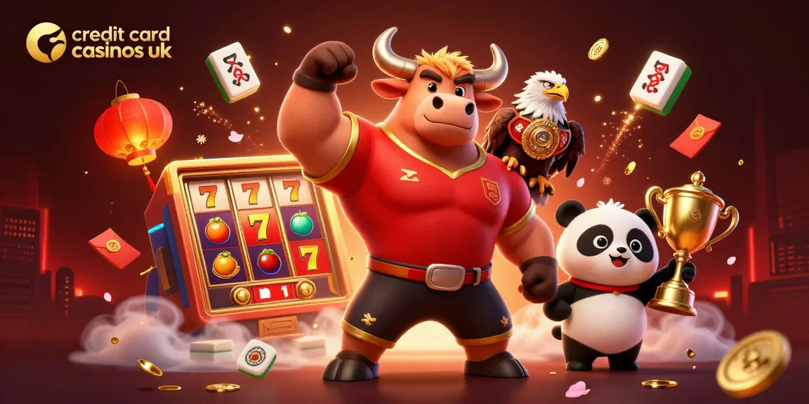Experience the excitement of credit card casinos uk with vibrant 3D characters celebrating wins.