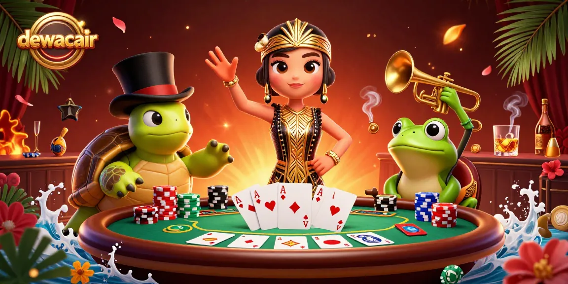 Experience exciting gameplay and winning potential at dewacair with dynamic poker elements and vibrant characters.