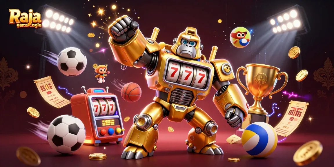 Engage in thrilling gameplay with Raja game login amidst a vibrant casino environment.