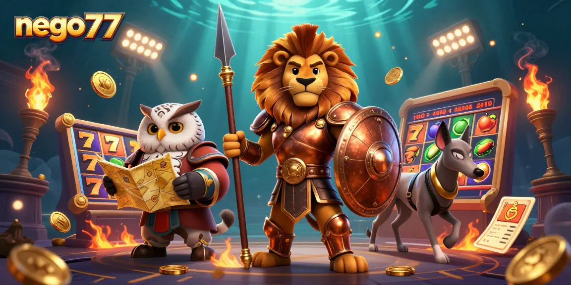 Engage with nego77 slots featuring dynamic 3D characters and rich casino elements for an immersive experience.