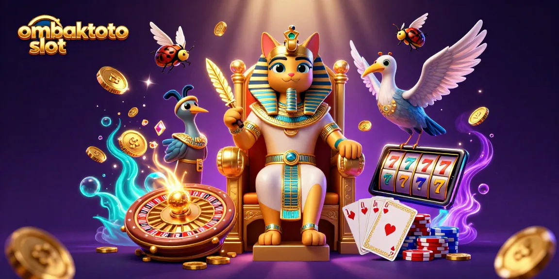 Spin the ombaktoto slot for thrilling wins with vibrant casino elements and characters.