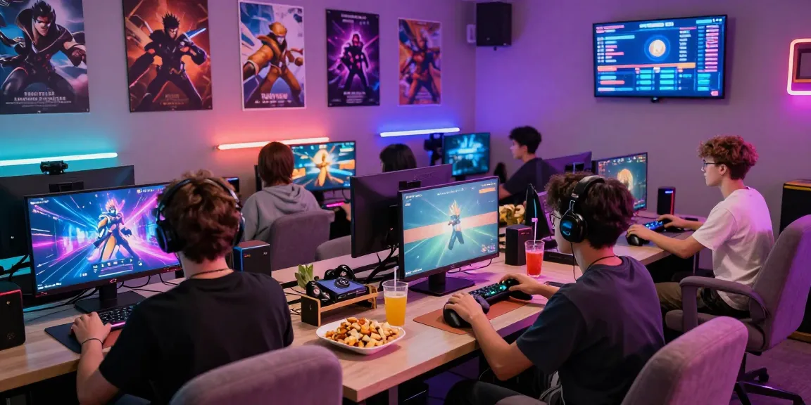 Engaged players enjoying trending games on the rikvip platform in a vibrant gaming room.