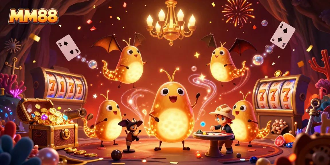 Experience exciting gameplay at MM88's vibrant online casino with glowing elements and immersive visuals.