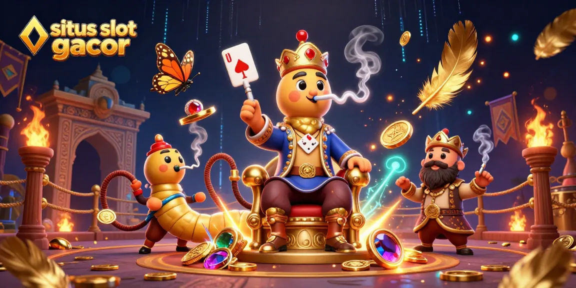 Menangkan jackpot di situs slot gacor dengan ilustrasi kasino yang megah dan penuh warna.