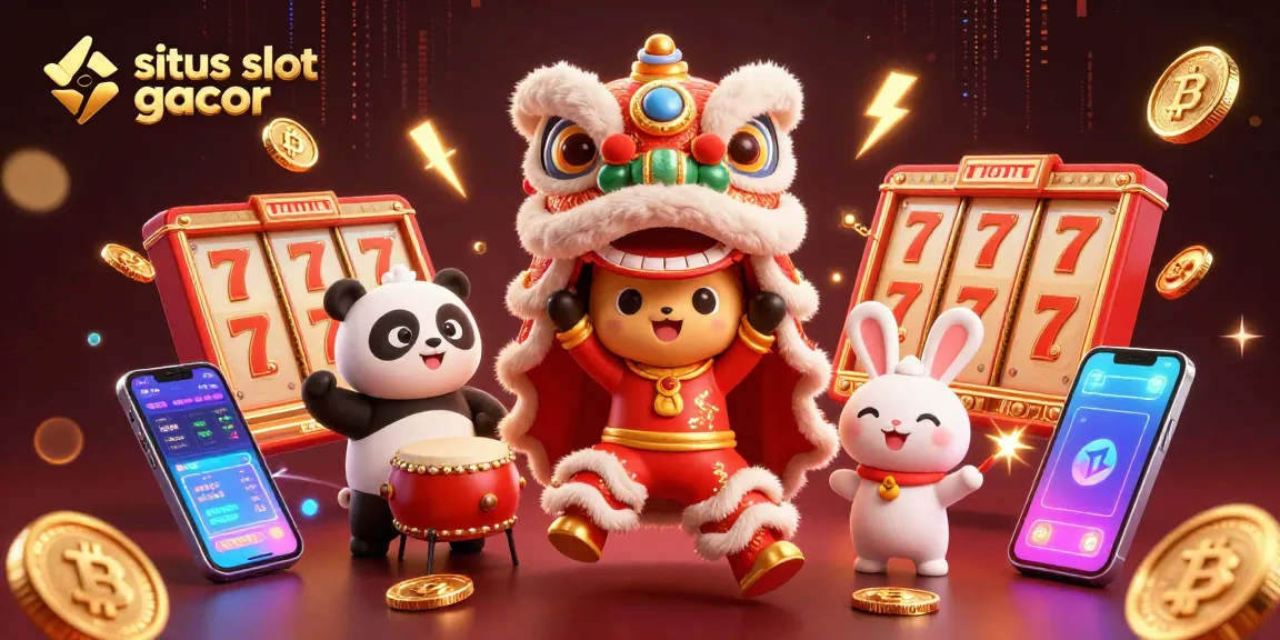 Raih jackpot di situs slot gacor dengan karakter kartun menarik dan elemen slot berkilau.