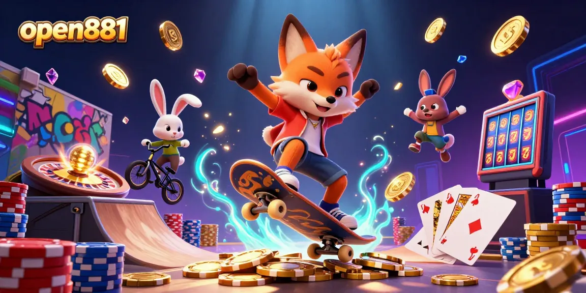 Experience excitement with open881 as playful characters enhance your gaming adventures and casino fun.