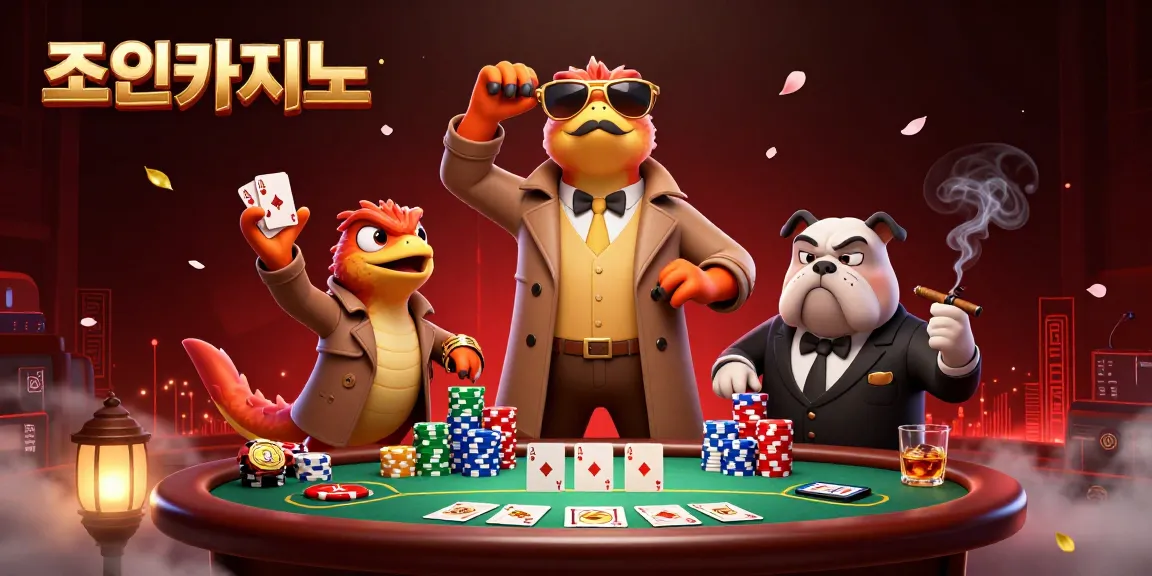 Experience thrilling gameplay at 조이카지노 with raptors cleverly disguised for VIP access in a dynamic casino scene.
